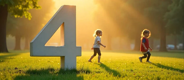 How does the number 4 influence numerology?