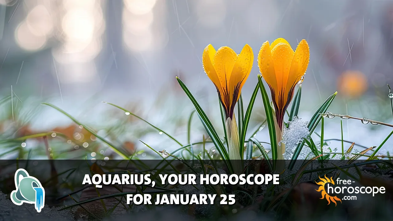 Horoscope Aquarius - Sunday, January 25, 2026