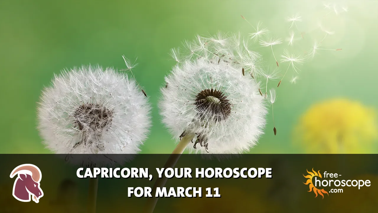 Horoscope Capricorn - Wednesday, March 11, 2026