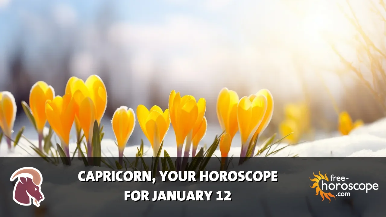 Horoscope Capricorn - Monday, January 12, 2026