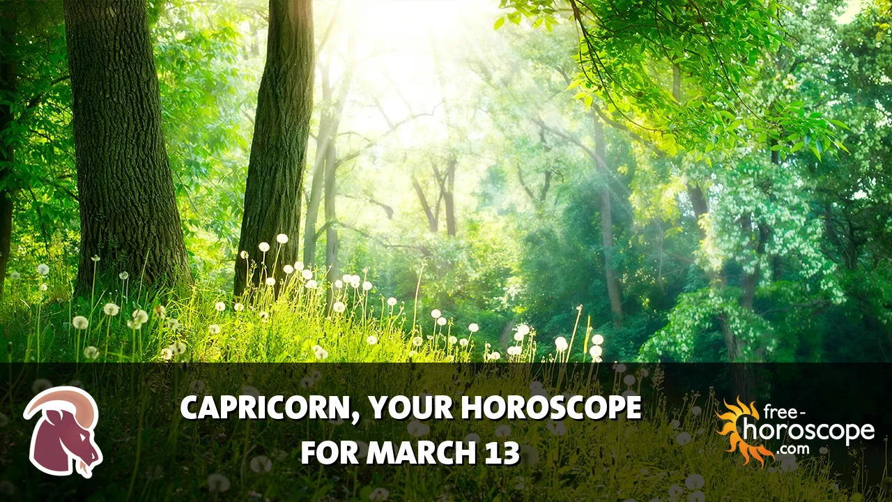 Horoscope Capricorn - Friday, March 13, 2026
