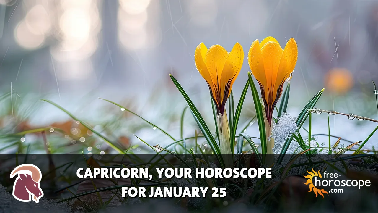 Horoscope Capricorn - Sunday, January 25, 2026