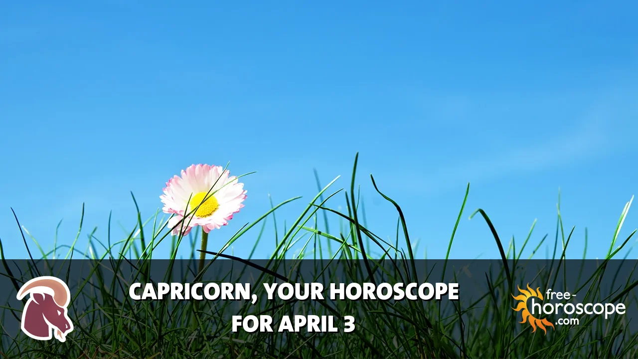 Horoscope Capricorn - Friday, April 3, 2026