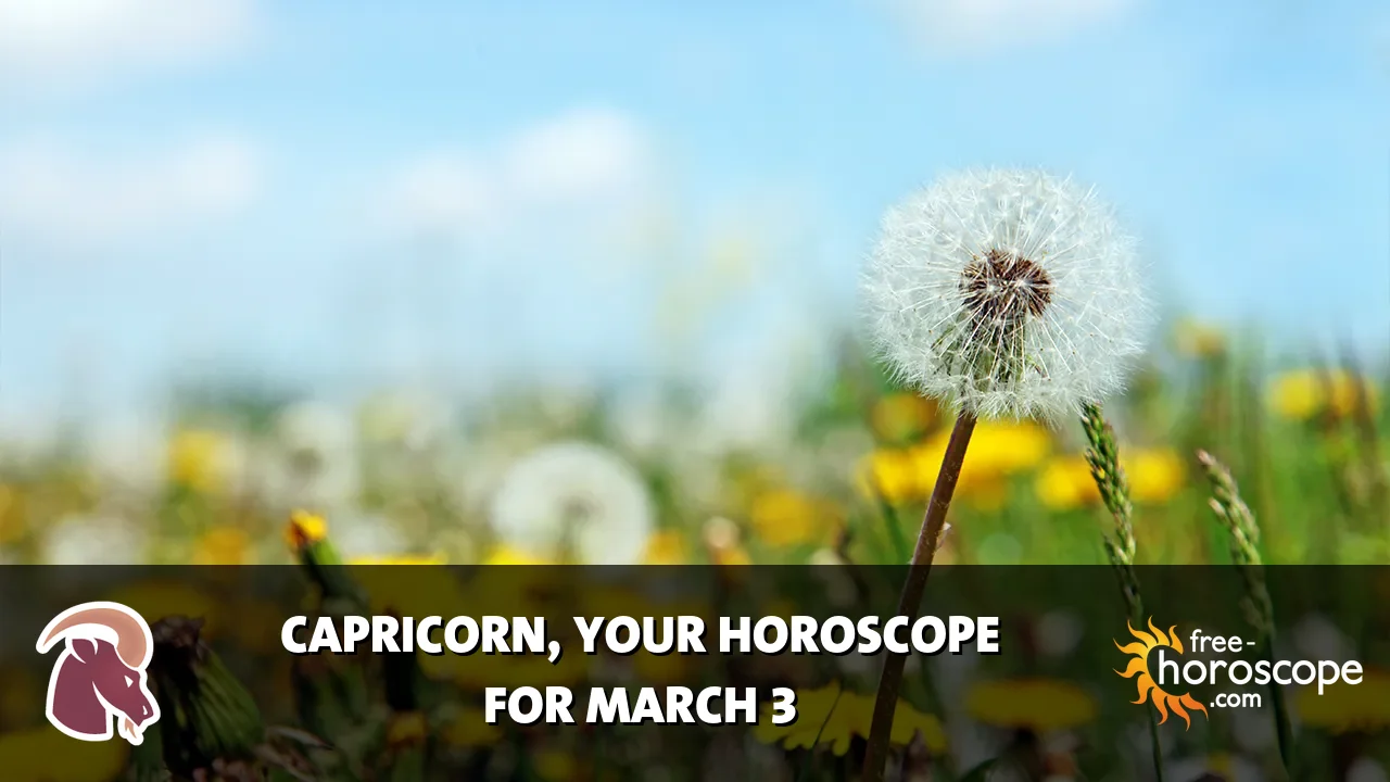 Horoscope Capricorn - Tuesday, March 3, 2026