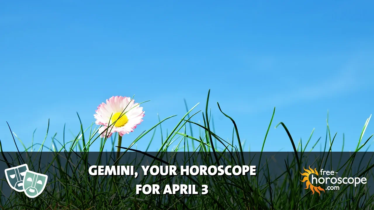Horoscope Gemini - Friday, April 3, 2026