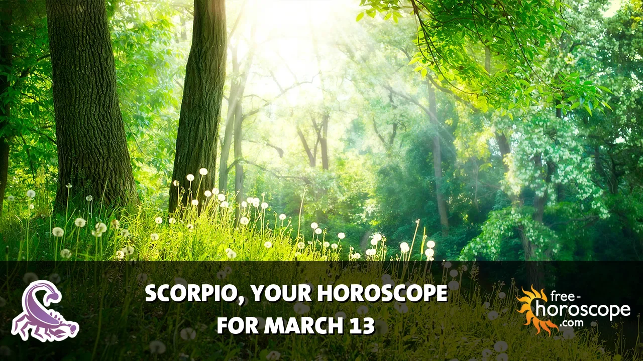Horoscope Scorpio - Friday, March 13, 2026