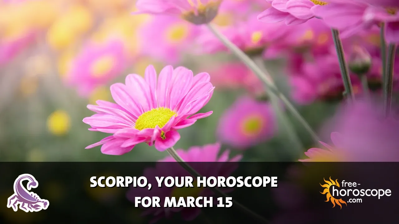 Horoscope Scorpio - Sunday, March 15, 2026